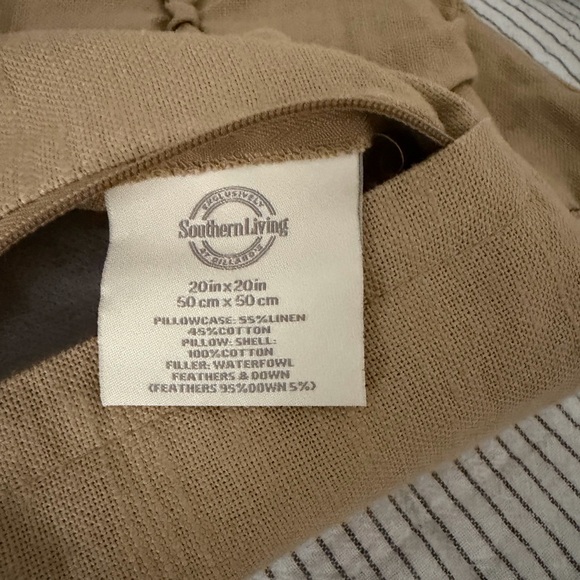 Southern Living Beige Linen Pillowcase Set of 2 - Picture 3 of 3